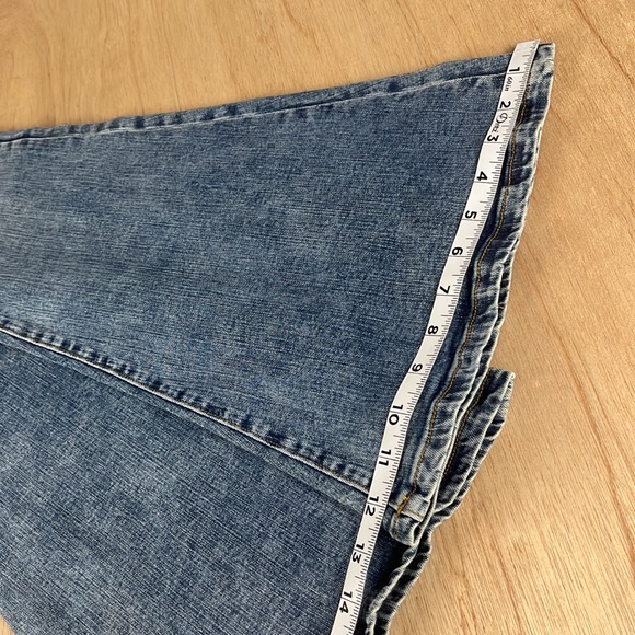 Sandrine Rose x Free People Super Flare Denim Jeans Women’s Size 24 Medium Wash - Picture 12 of 14
